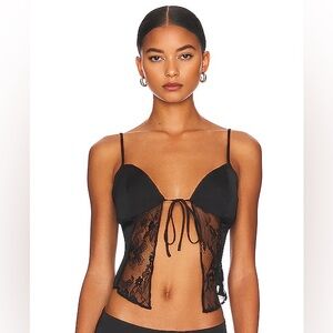 Danielle Guizio Lace Tie Camisole